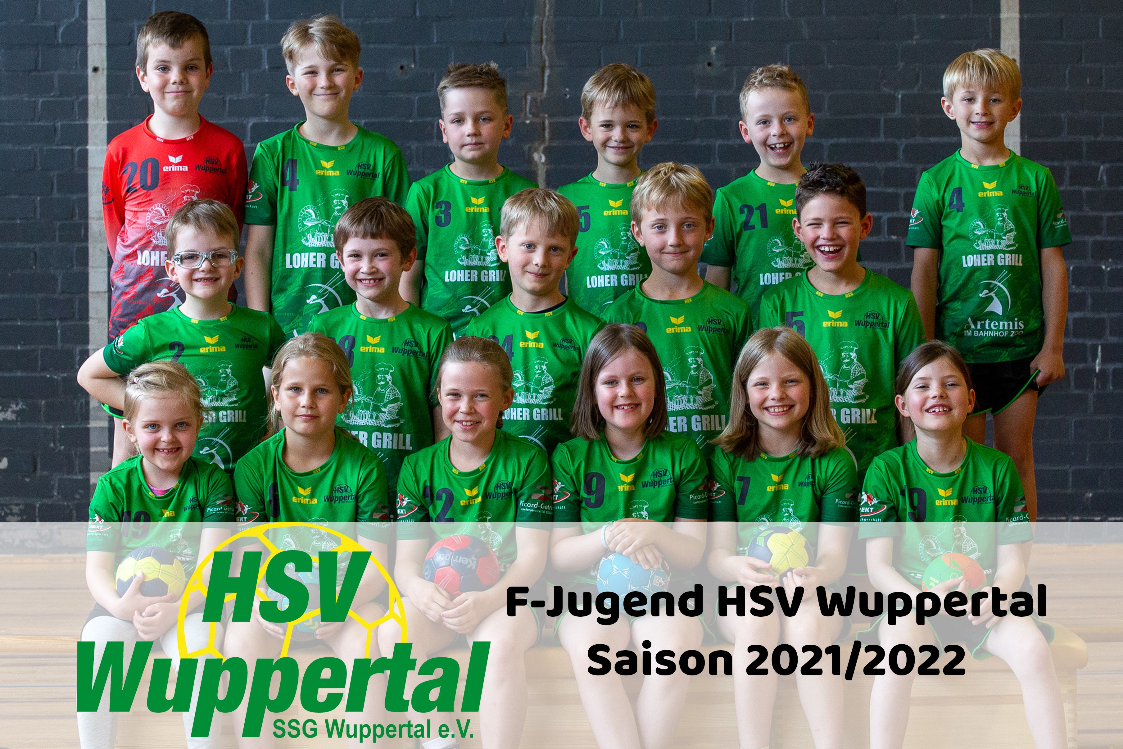 weibilche & männliche F-Jugend HSV Handball